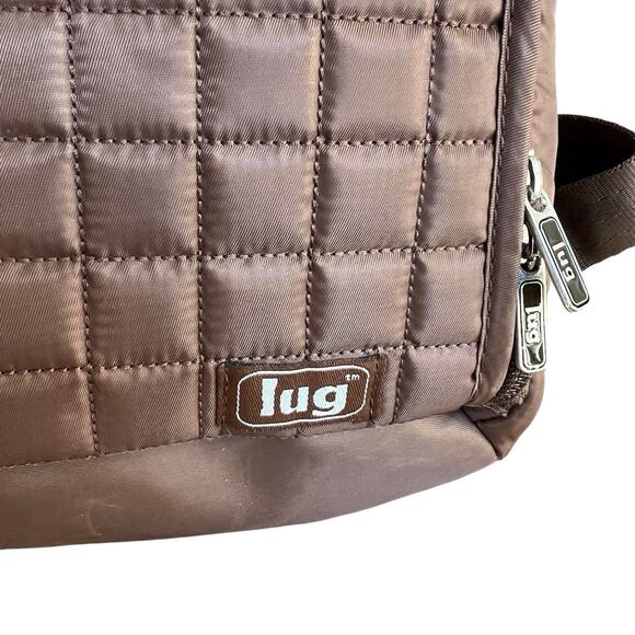 Lug Quilted Brown Dodger Quilted Mini Travel Backpack - Picture 3 of 13